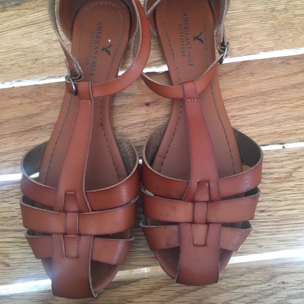 T-strap Huarache Flats